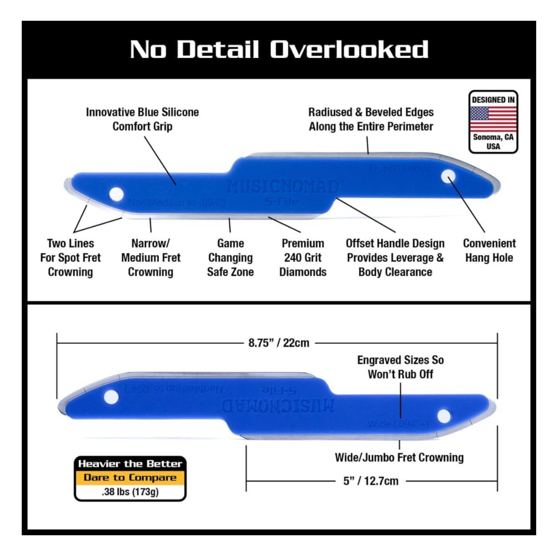 Guitar Fret Leveling Kit MN872 -